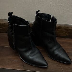 Treasure & Bond Sleek Black Ankle Booties